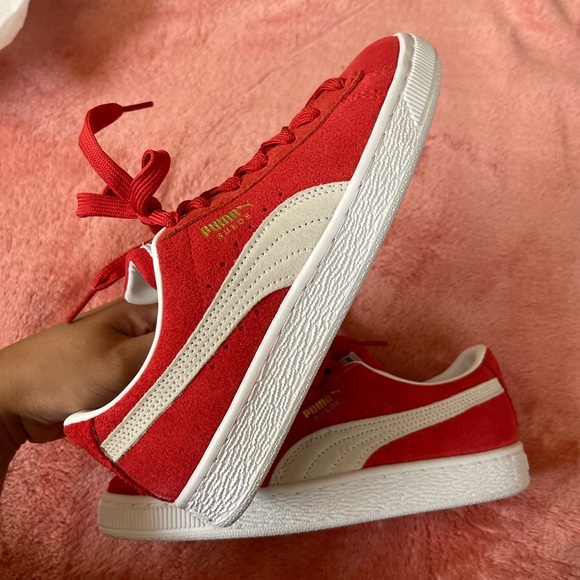 Suede classic XXI women’s shoe In high risk red - Picture 3 of 5